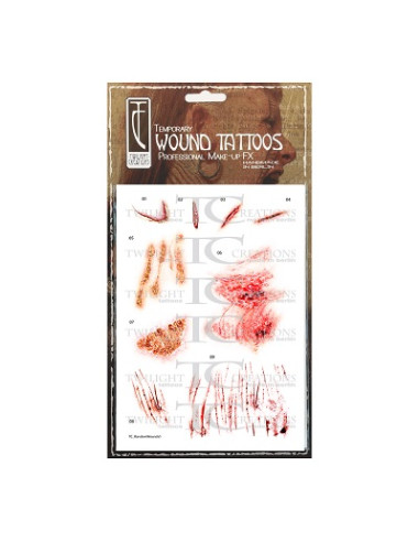 Tatouage éphémère randomwounds 1 TWILIGHT CREATIONS