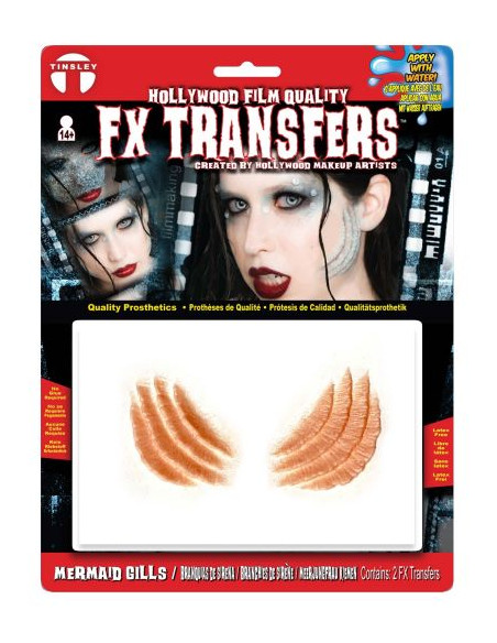 Tatouage 3D fx mermaid gills TINSLEY Tatouage 3D fx mermaid gills TINSLEY