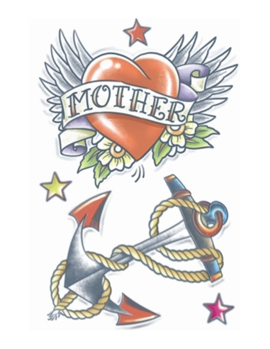Tatouage coeur & ancre TINSLEY