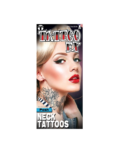 Tatouage neck posh TINSLEY  Tatouage neck posh TINSLEY