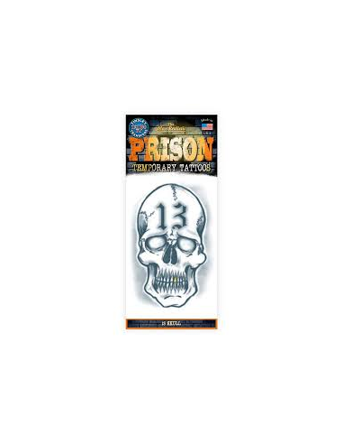 Tatouage prison skull 13 TINSLEY