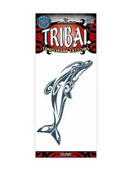 Tatouage tribal TL613 dolphin TINSLEY Tatouage tribal TL613 dolphin TINSLEY