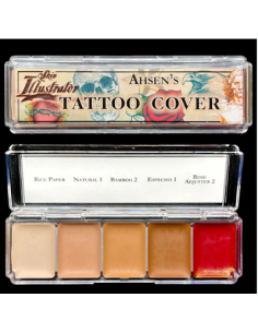 Palette ashen's tattoo cover  x5 couleurs SKIN ILLUSTRATOR