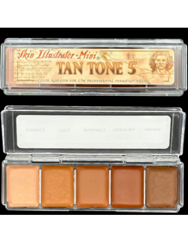 Palette mini tan tone 5   x5 couleurs SKIN ILLUSTRATOR