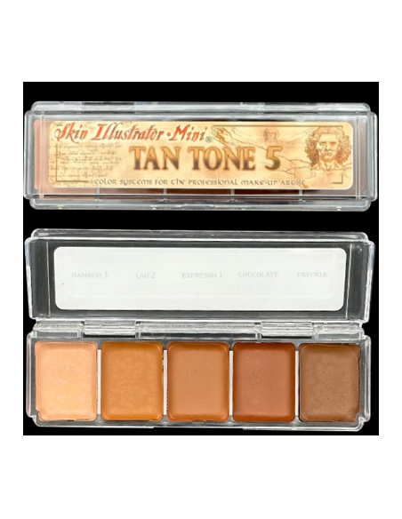 Palette mini tan tone 5   x5 couleurs SKIN ILLUSTRATOR  Palette mini tan tone 5   x5 couleurs SKIN ILLUSTRATOR