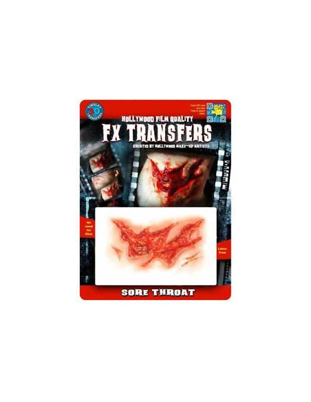 Tatouage 3D fx sore throat TINSLEY 