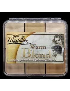 On set palette Hair Warm Blonde  x 6 couleurs SKIN ILLUSTRATOR