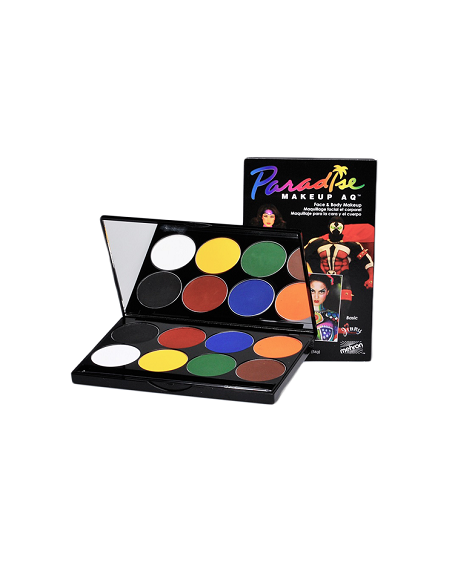 Palette aqua colors Paradise Basic 8 couleurs 56g MEHRON