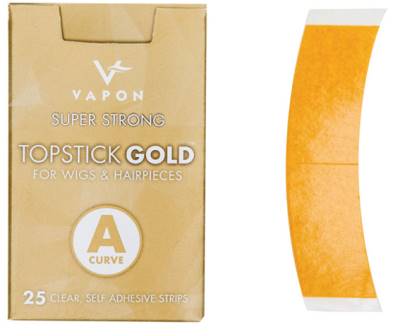 Topstick clear gold A curve pour dentelles & cheveux x25 pièces VAPON