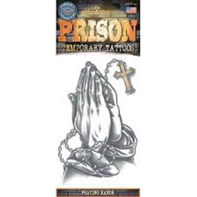 Tatouage prison praying hand TINSLEY